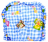 Little's - Rabbit Print Blue Baby Pillow