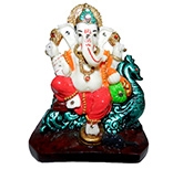 Anant Mayur Ganpati Ganesha Idol - HC018