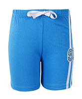 SAPS - Light Blue Shorts With 91 Applique