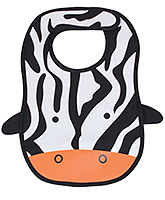 Zebra Pattern Baby Bibs Orane N Blanck