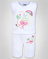 Baby Hug - Printed T-Shirt And Shorts Set