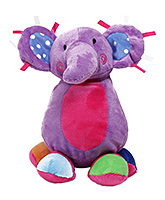 Baby Elephant Soft Toy Purple 2 Years+, Cute and fluffy baby elephant soft toy for...