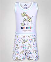 Ollypop - Printed T-Shirt And Shorts Set