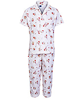 Teddy - Teddy Print Boys Night Suit