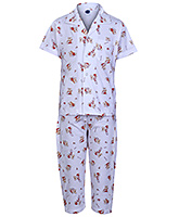 Teddy - Teddy Print Boys Night Suit