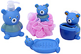 Fab N Funky - Bear Shape Bathroom Set