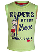 Ollypop - Sleeveless Quotes Print T Shirt