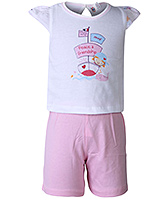 Zero - Half Sleeves Embroidered Set And Suit