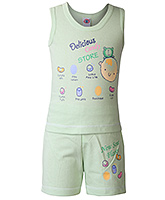 Zero - Sleeveless T-Shirt And Shorts Set