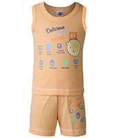 Zero - Sleeveless T-Shirt And Shorts Set