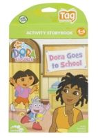 Tag Books - Leap Frog - Activity Storybook - Dora Goes To School