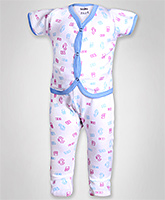 Baby Hug - Multi Print Front Open Night Suit
