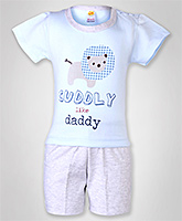 Teddy - Cute Print Top With Shorts Set