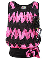 SAPS - Sleeveless Neted Party Wear Top