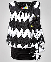 SAPS - Sleeveless Neted Party Wear Top