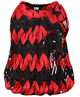 SAPS - Balloon Pattern Net Party Wear Top