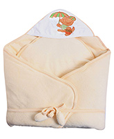 Tinycare - Hooded Baby Towel with Umbrella Print