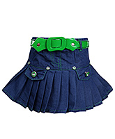 SAPS - Pleated Skirt With Belt