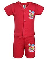 Cucumber - Half Sleeves Top With Shorts Set