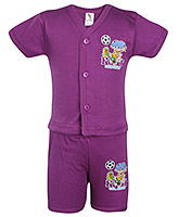 Cucumber - Half Sleeves Top With Shorts Set