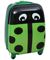 Trolley Bag Lady Bug Print With Push Handle Green 22 x 30 x 45 cm, Designer and Spacious trolley bag w...