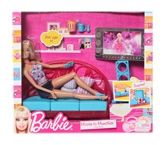 Dolls and Dollhouses  - Barbie Doll - Movies to Munchies Living Room