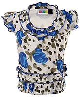 SAPS - Short Sleeves Flower Printed Top