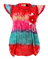 SAPS - Cap Sleeves Multi Coloured Top