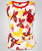 SAPS - Sleeveless Top With Floral Applique