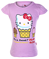 Hello Kitty -  Half sleeves Kitty treat print top