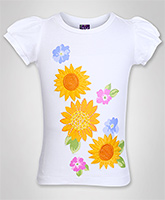 Isabelle - Short Sleeves Flower Print Top