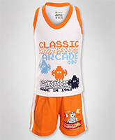 OHMS - Sleeveless Printed Top and Shorts Set