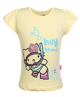 Hello Kitty -  Half Sleeves Hello kitty Print Top