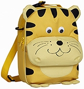 Tiger Lunch Bag 2 years +, 21 X 7.5 X 28 cm, Bags with colorful ani...