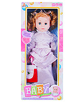 Musical Baby Doll With Accessories Purple 3 Years+, 42 cm, Beautiful baby doll in a wonderful ...