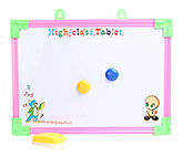 Tablet Printed Writing Board With Yellow Duster Small 25.5x35.5 cm, Fun and attractive board to scrible on...