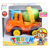 Green Mixer Orange Truck Cartoon Toy 3 Years+, Bright and colourful mixer truck