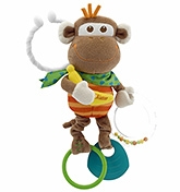 Multi Activity Vibrating Monkey 3 months +, All decked up to give your child an amus...