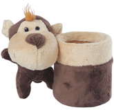 Brown Monkey Pattern Pencil Stand 7.5x9.5x13.5 cm, Organize your kid's desk with this ...
