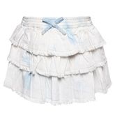 Tiered Denim Skirt
