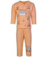 Printed Full Sleeves T Shirt With Leggings Set Medium, 6 - 12 Months, Attractive cotton full sleeve...