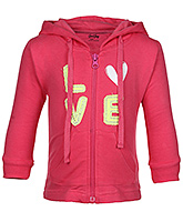 Full Sleeves Hooded Jacket With Pockets 6 - 12 Months, Fashionable knit hooded jacket with p...