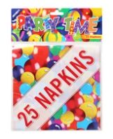 Napkins - Archies Party Time Paper Napkin - White