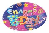 Plates Cups and Treat Sacks - Archies Party Time Paper Plate - Happy B-Day