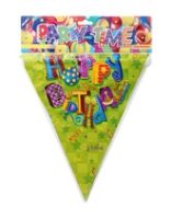 Wall Decor and Balloons - Archies Party Time Flag Banner