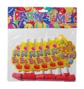 Party Sticker & Blow Out  - Archies Party Time Blowout