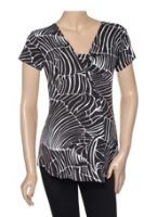 Nursing Wear - Nursing Top - Black & White