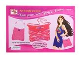 United Toys - Knit Your Own Bag & Purse 6 Years+, Everything to make a cool knitted bag and ...