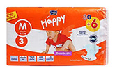 Bella Baby – Happy Diapers Medium (6 - 11 Kg), 30 + 6 Pieces, Imported from Eur...