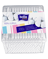 Bella Cotton - Cotton Buds 200 Pieces, 100% Pure Cotton Buds